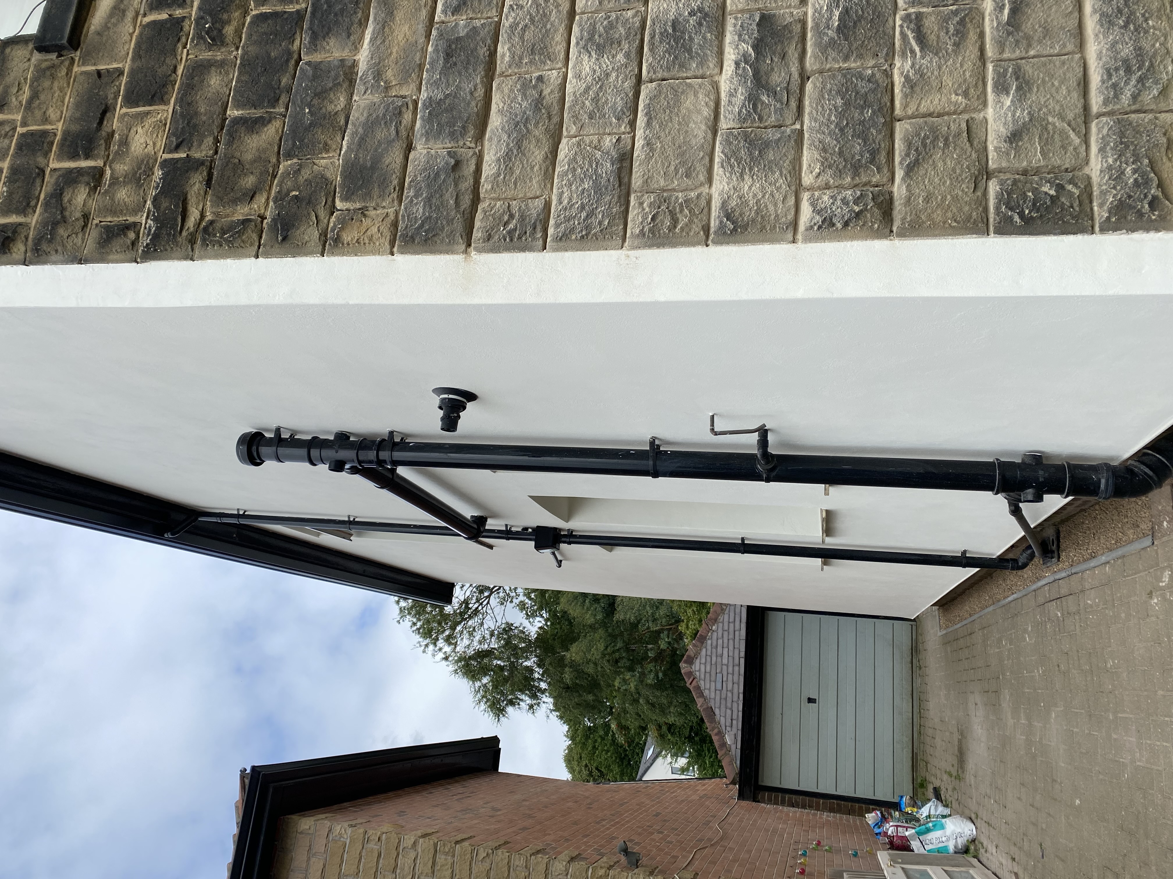 Insulated and rendered external wall